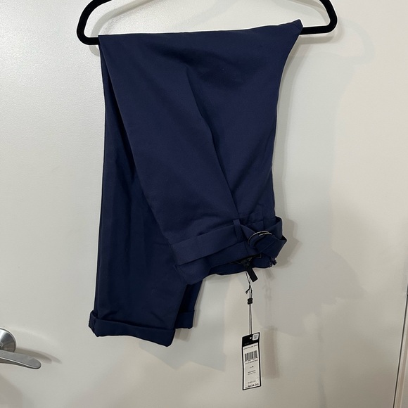 Navy Blue BCBG Paper Boy Style Work Pant - Picture 2 of 6